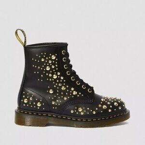 NWOT - Dr Martens 1460 Midas Smooth Leather Gold Studded Boots – RARE
